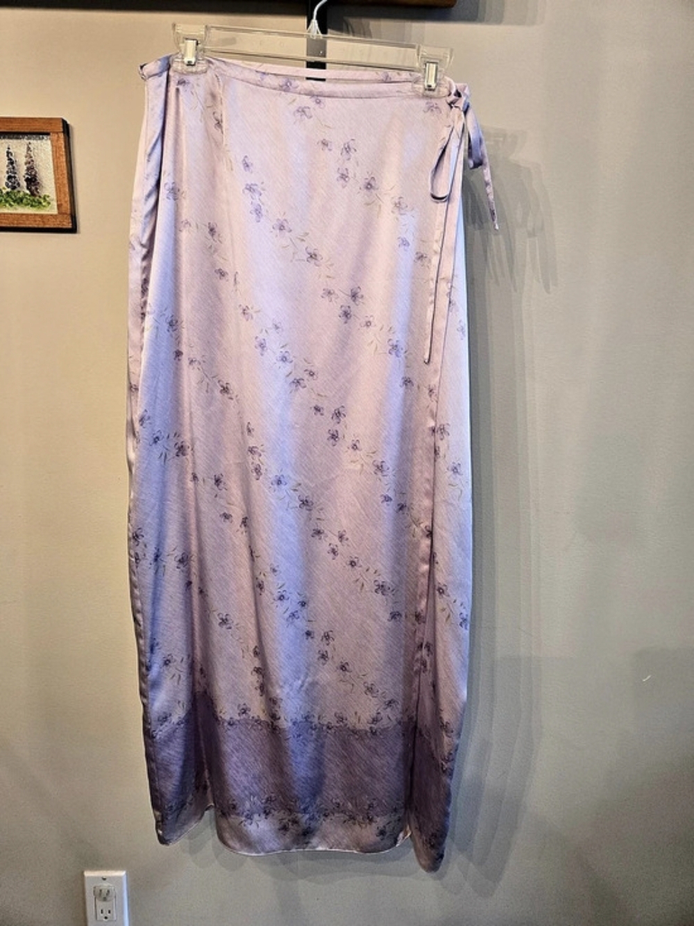 Liz Claiborne Silk Floral Wrap Skirt